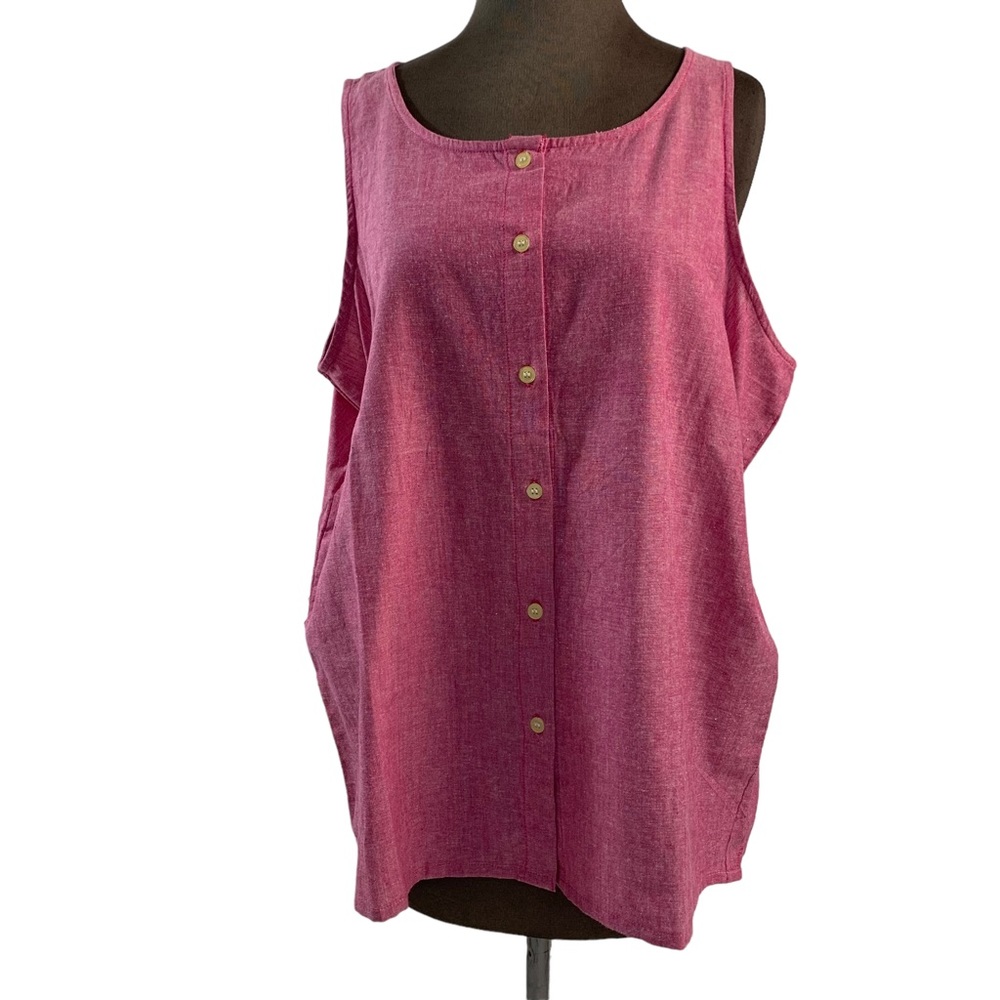Simply Basic Pink Cotton Top - image 6